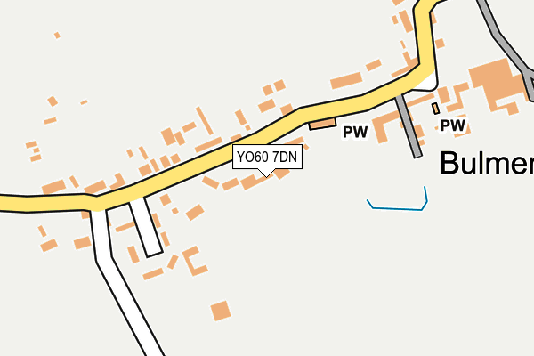 YO60 7DN map - OS OpenMap – Local (Ordnance Survey)