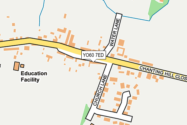 YO60 7ED map - OS OpenMap – Local (Ordnance Survey)