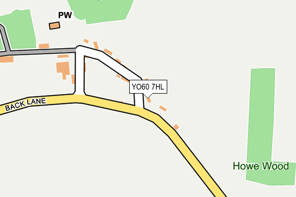 YO60 7HL map - OS OpenMap – Local (Ordnance Survey)