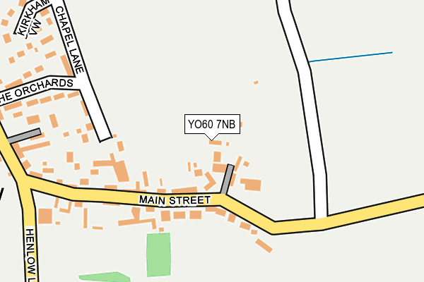 YO60 7NB map - OS OpenMap – Local (Ordnance Survey)