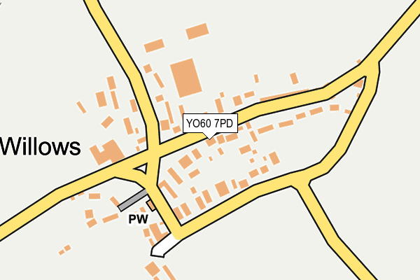 YO60 7PD map - OS OpenMap – Local (Ordnance Survey)