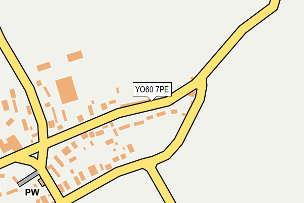 YO60 7PE map - OS OpenMap – Local (Ordnance Survey)