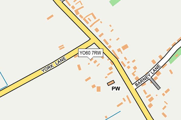 YO60 7RW map - OS OpenMap – Local (Ordnance Survey)