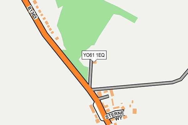YO61 1EQ map - OS OpenMap – Local (Ordnance Survey)