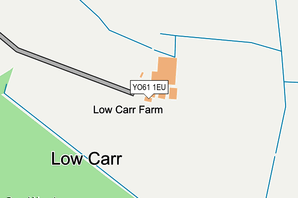 YO61 1EU map - OS OpenMap – Local (Ordnance Survey)