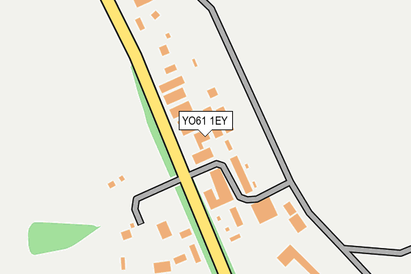 YO61 1EY map - OS OpenMap – Local (Ordnance Survey)