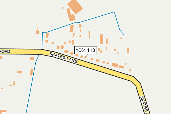 YO61 1HB map - OS OpenMap – Local (Ordnance Survey)