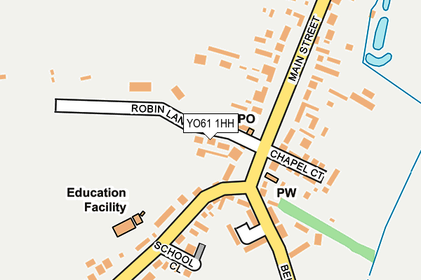 YO61 1HH map - OS OpenMap – Local (Ordnance Survey)