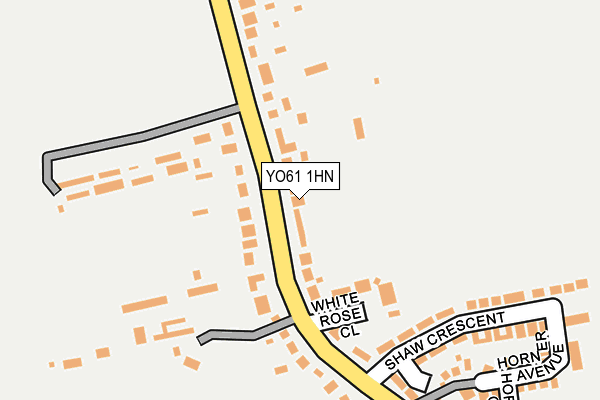 YO61 1HN map - OS OpenMap – Local (Ordnance Survey)