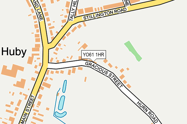 YO61 1HR map - OS OpenMap – Local (Ordnance Survey)