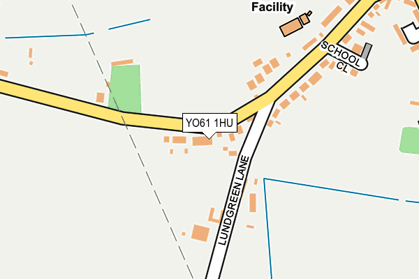YO61 1HU map - OS OpenMap – Local (Ordnance Survey)