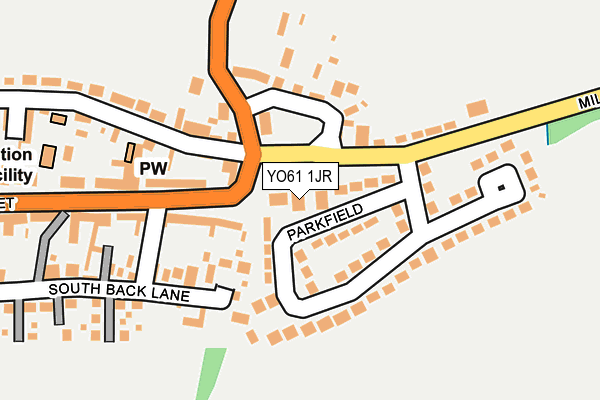 YO61 1JR map - OS OpenMap – Local (Ordnance Survey)
