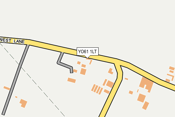 YO61 1LT map - OS OpenMap – Local (Ordnance Survey)