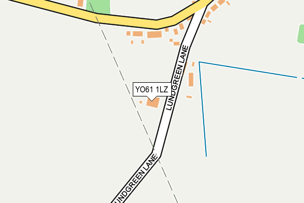 YO61 1LZ map - OS OpenMap – Local (Ordnance Survey)