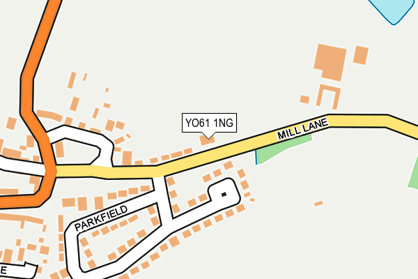 YO61 1NG map - OS OpenMap – Local (Ordnance Survey)