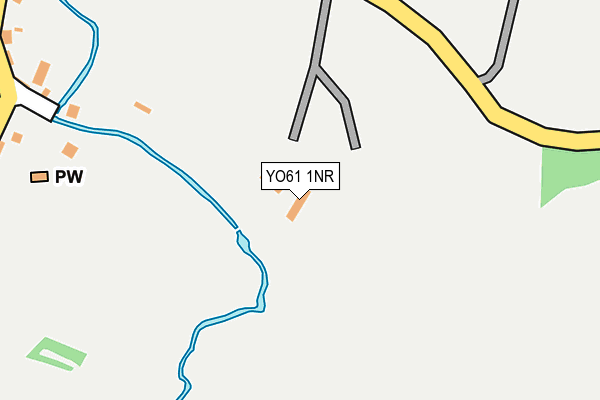 YO61 1NR map - OS OpenMap – Local (Ordnance Survey)