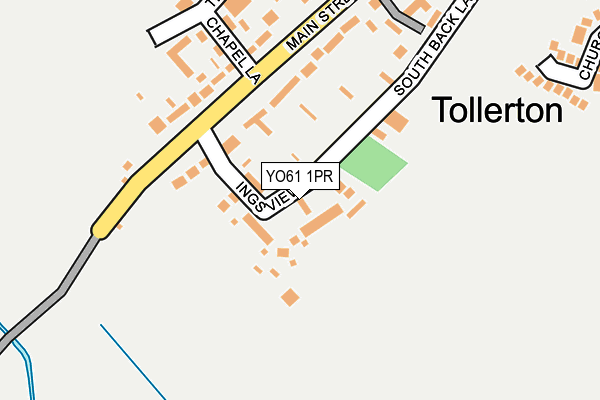 YO61 1PR map - OS OpenMap – Local (Ordnance Survey)