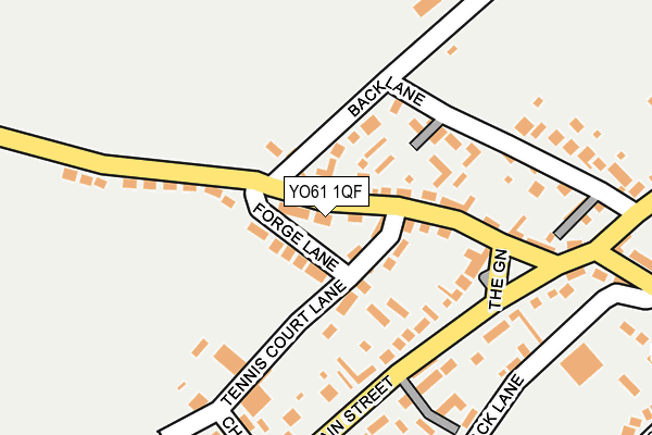 YO61 1QF map - OS OpenMap – Local (Ordnance Survey)