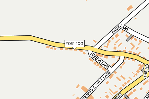 YO61 1QG map - OS OpenMap – Local (Ordnance Survey)