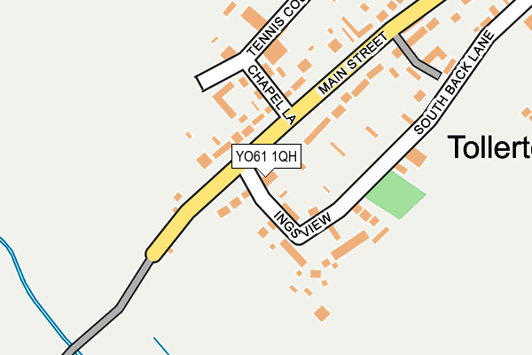YO61 1QH map - OS OpenMap – Local (Ordnance Survey)