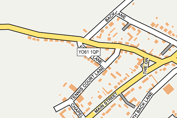YO61 1QP map - OS OpenMap – Local (Ordnance Survey)