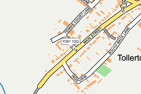 YO61 1QQ map - OS OpenMap – Local (Ordnance Survey)