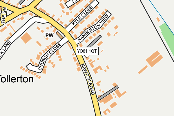 YO61 1QT map - OS OpenMap – Local (Ordnance Survey)