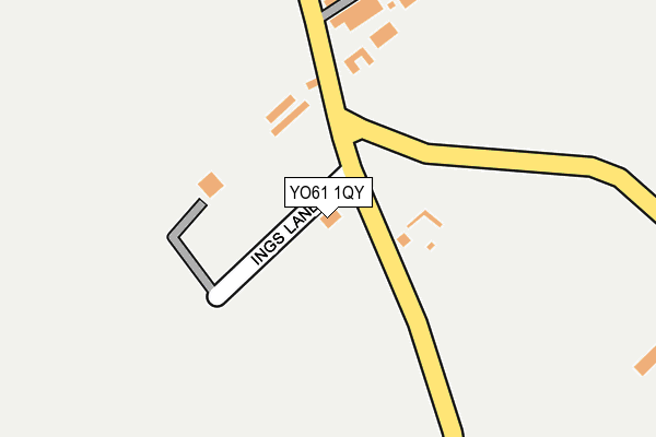 YO61 1QY map - OS OpenMap – Local (Ordnance Survey)