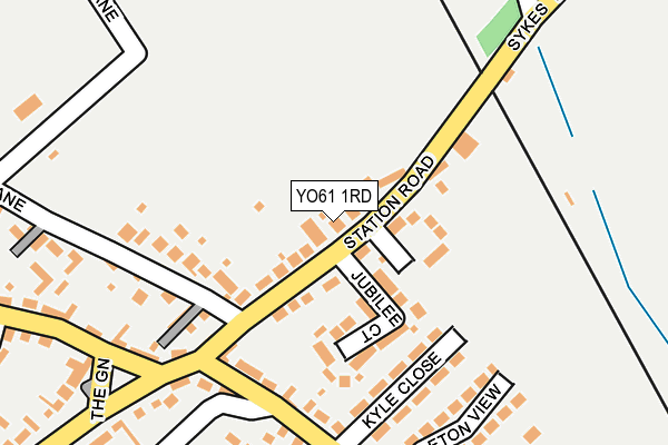 YO61 1RD map - OS OpenMap – Local (Ordnance Survey)