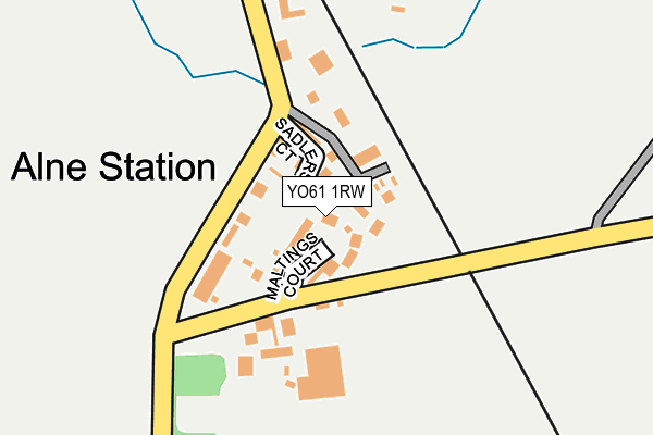 YO61 1RW map - OS OpenMap – Local (Ordnance Survey)