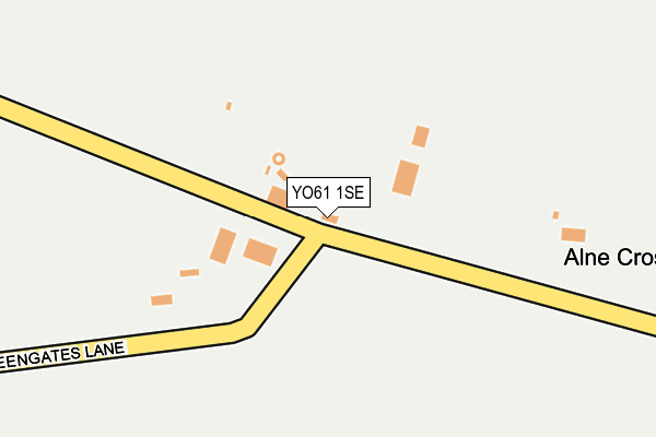 YO61 1SE map - OS OpenMap – Local (Ordnance Survey)