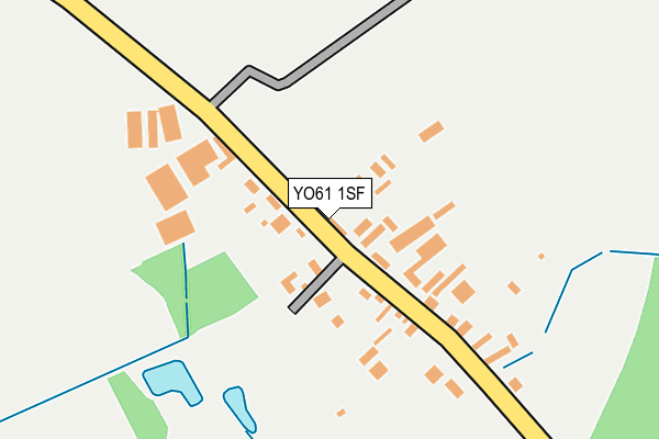 YO61 1SF map - OS OpenMap – Local (Ordnance Survey)
