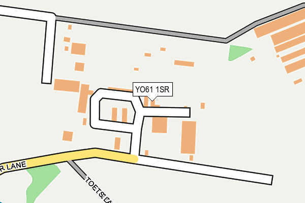 YO61 1SR map - OS OpenMap – Local (Ordnance Survey)