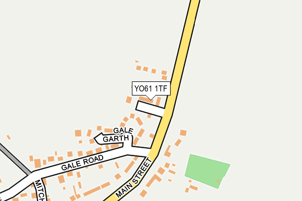 YO61 1TF map - OS OpenMap – Local (Ordnance Survey)