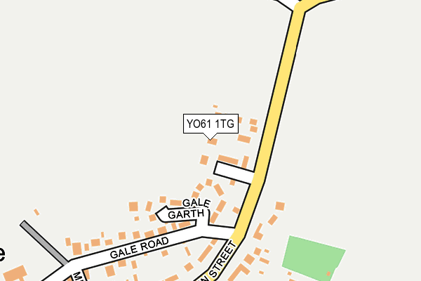 YO61 1TG map - OS OpenMap – Local (Ordnance Survey)