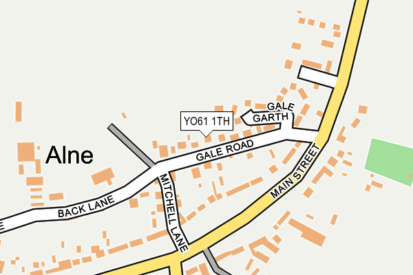 YO61 1TH map - OS OpenMap – Local (Ordnance Survey)