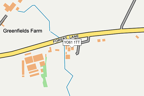 YO61 1TT map - OS OpenMap – Local (Ordnance Survey)