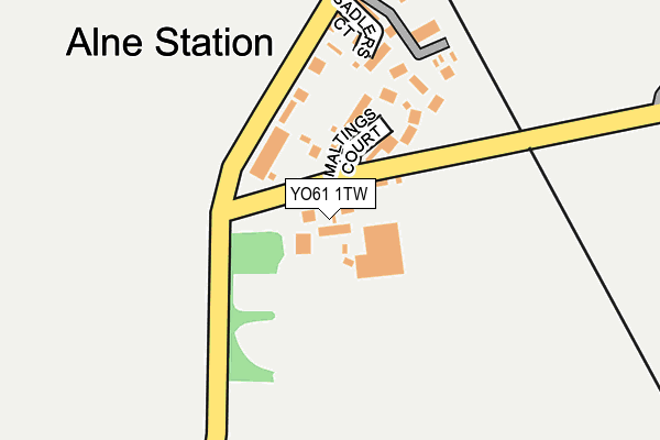 YO61 1TW map - OS OpenMap – Local (Ordnance Survey)