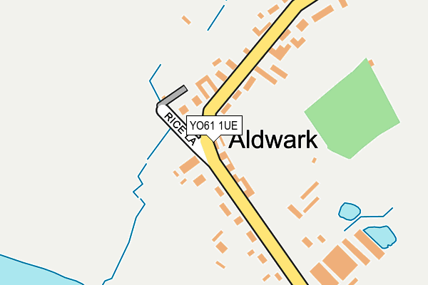 YO61 1UE map - OS OpenMap – Local (Ordnance Survey)