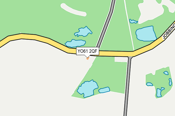 YO61 2QF map - OS OpenMap – Local (Ordnance Survey)