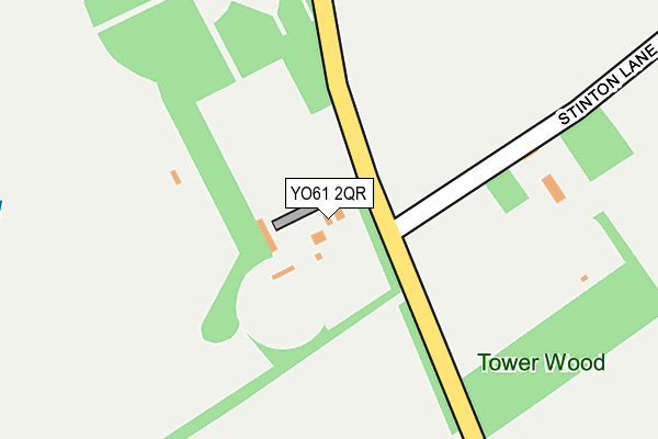 YO61 2QR map - OS OpenMap – Local (Ordnance Survey)
