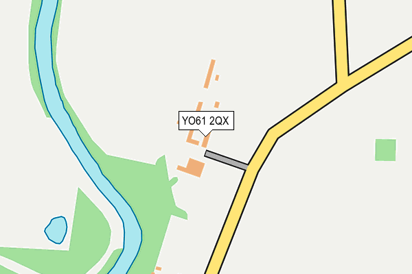 YO61 2QX map - OS OpenMap – Local (Ordnance Survey)
