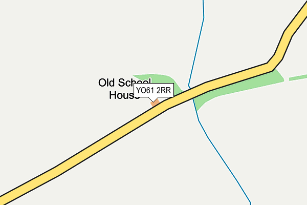 YO61 2RR map - OS OpenMap – Local (Ordnance Survey)