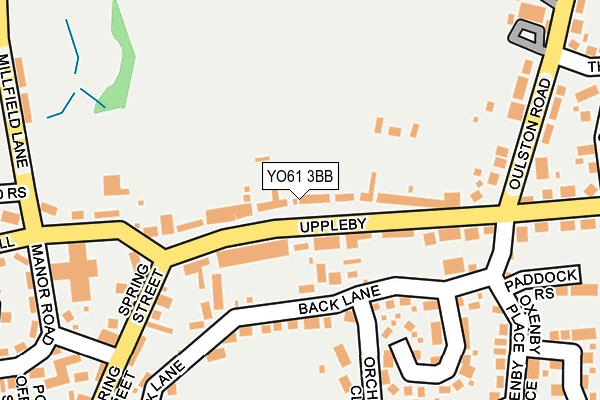 YO61 3BB map - OS OpenMap – Local (Ordnance Survey)
