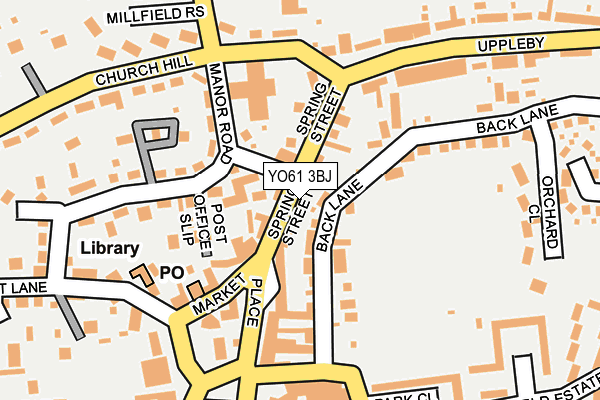 YO61 3BJ map - OS OpenMap – Local (Ordnance Survey)