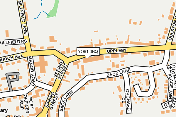 YO61 3BQ map - OS OpenMap – Local (Ordnance Survey)