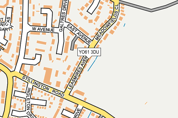 YO61 3DU map - OS OpenMap – Local (Ordnance Survey)