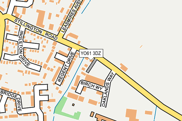 YO61 3DZ map - OS OpenMap – Local (Ordnance Survey)