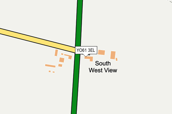 YO61 3EL map - OS OpenMap – Local (Ordnance Survey)
