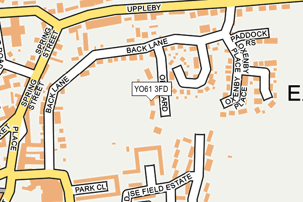 YO61 3FD map - OS OpenMap – Local (Ordnance Survey)